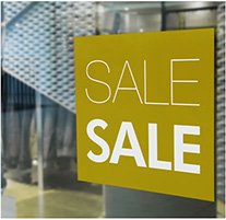 POS Adhesives 9 Vinyl Sticker Outdoor